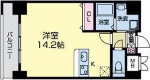 グレンパーク江坂IIの物件間取画像